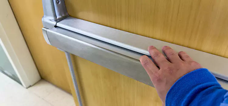 Installing a Push Bar on a Door Hanover Park